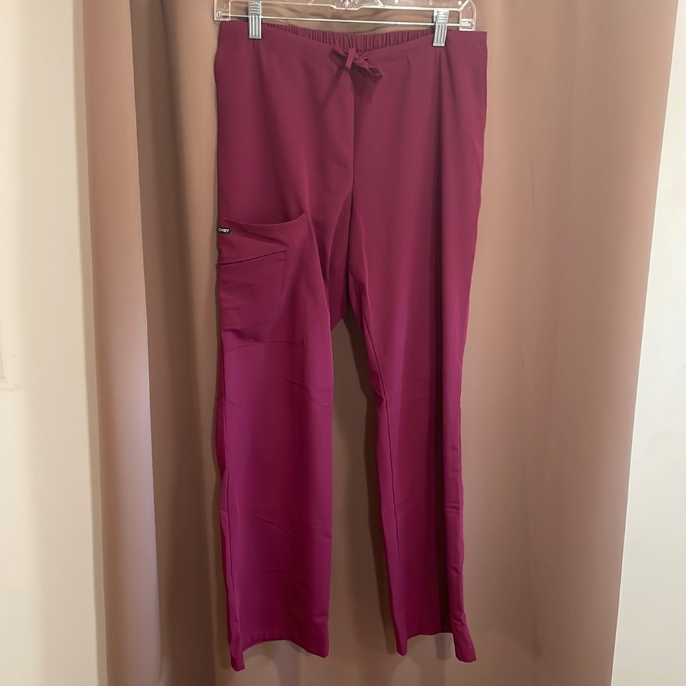 Maroon scrub pants!